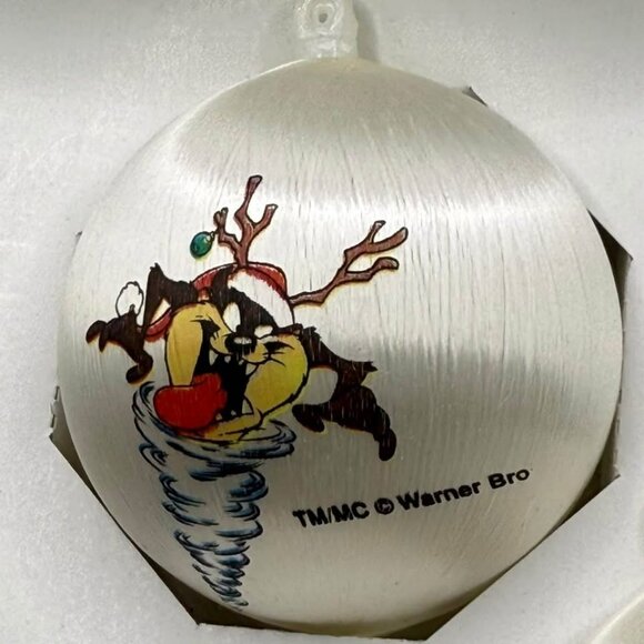 Vintage TAZ Christmas Ornaments Looney Tunes 1999 Tasmanian Devil - Picture 5 of 7